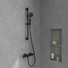 Смеситель для душа Villeroy & Boch Loop & Friends однорычажный матовый черный TVS106301153K5