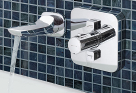 Змішувач для душа вбудовується Kludi Push з термостатом хром 388110538