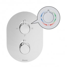 Змішувач для душа вбудовується Ravak Chrome CR 067.00 термостатичний для R-box multi X070075