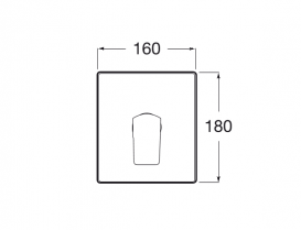 Змішувач для душа вбудовується Roca L90 змішувач зовнішня частина хром A5A2B01C00