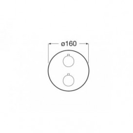 Смеситель для душа встраиваемый Roca T-1000 с термостатом с регулятором расхода хром A5A0C09C00