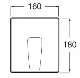 Смеситель для душа встраиваемый Roca Thesis однорычажный внешняя часть хром A5A2B50C00