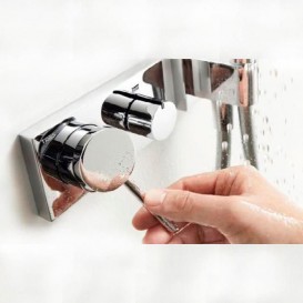 Смеситель для душа встраиваемый Tres 3V однорычажный латунь хром 21027399