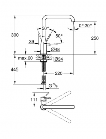 Змішувач для кухні Grohe Essence змішувач матовий теплий захід 30269DL0