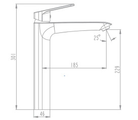 Смеситель для кухни Аквародос Terra 90445 однорычажный хром АР000040451