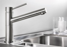 Змішувач для кухні Blanco Alta Compact змішувач нержавіюча сталь 517181