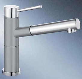 Змішувач для кухні Blanco Alta-S Compact змішувач хром / алюметаллик 515326