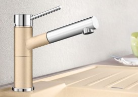 Смеситель для кухни Blanco Alta-S Compact однорычажный  хром/шампань 515329