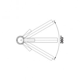 Смеситель для кухни Blanco Ambis однорычажный нержавеющая сталь 523118