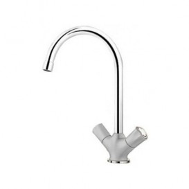 Смеситель для кухни Blanco Amona двухвентильный  хром/жемчужный 520778