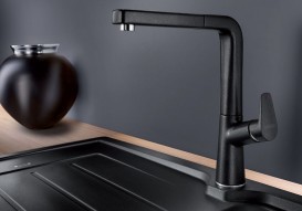 Змішувач для кухні Blanco Avona-S одноважільний антрацит 521278