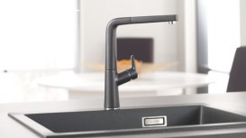 Змішувач для кухні Blanco Avona-S одноважільний антрацит 521278