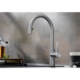 Смеситель для кухни Blanco Candor-S однорычажный нержавеющая сталь 523121