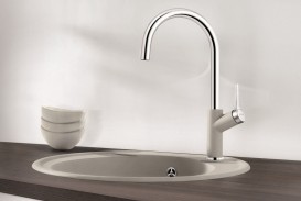 Змішувач для кухні Blanco Carena змішувач сірий беж 520978