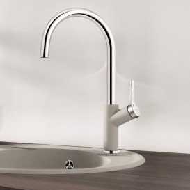 Змішувач для кухні Blanco Carena-S змішувач сірий беж 520987