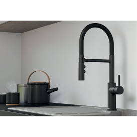 Смеситель для кухни Blanco CATRIS-S Flexo сатиновая темная сталь 527731