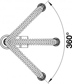 Смеситель для кухни Blanco Catris-S с выдвижной лейкой однорычажный хром 521476