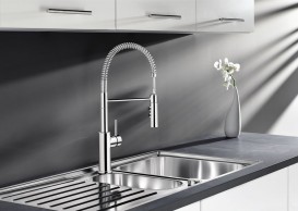 Смеситель для кухни Blanco Catris-S с выдвижной лейкой однорычажный хром 521476