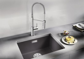 Смеситель для кухни Blanco Catris-S с выдвижной лейкой однорычажный хром 521476