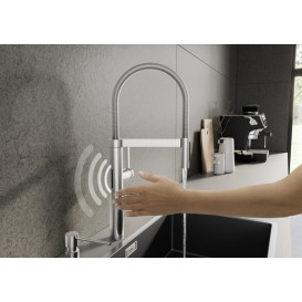 Смеситель для кухни Blanco CULINA-S II Sensor PVD steel 527462