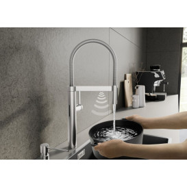 Смеситель для кухни Blanco CULINA-S II Sensor PVD steel 527462