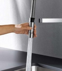 Смеситель для кухни Blanco Culina-S однорычажный  нержавеющая сталь 517598