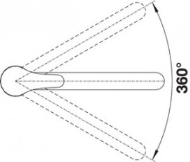 Смеситель для кухни Blanco DARAS-F однорычажный  хром 521751