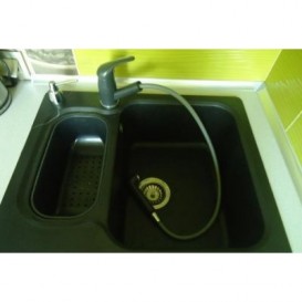 Змішувач для кухні Blanco Daras-S SILGRANIT® змішувач антрацит 517732