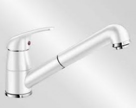 Змішувач для кухні Blanco Daras-S SILGRANIT® змішувач білий 517735