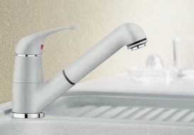 Змішувач для кухні Blanco Daras-S SILGRANIT® змішувач білий 517735