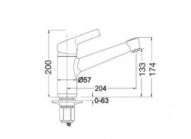 Смеситель для кухни Blanco ELIPSO II нержавеющая сталь 514882