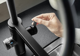 Смеситель для кухни Blanco Evol-S Pro Filter с фильтром и выдвижной лейкой черный матовый 526636