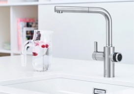 Смеситель для кухни Blanco Evol-S Volume однорычажный с выдвижной лейкой хром 525210