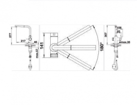 Смеситель для кухни Blanco Evol-S Volume однорычажный с выдвижной лейкой хром 525210