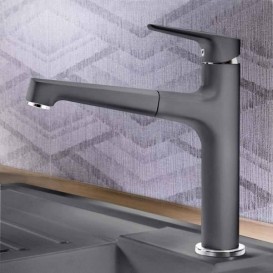 Смеситель для кухни Blanco FELISA-S однорычажный  выдвижной излив  серый беж 520344