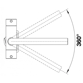Смеситель для кухни Blanco FONTAS II нержавеющая сталь сатиновая темная сталь 527736