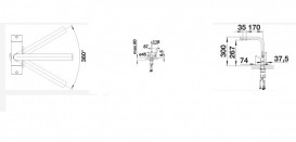 Змішувач для кухні Blanco Fontas II під фільтр Silgranit м'який білий 526943