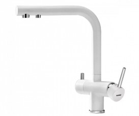 Змішувач для кухні Blanco FONTAS II SILGRANIT 2в1 для звичайної і фільтрованої води білий 523134