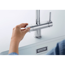 Смеситель для кухни Blanco FONTAS-S II нержавеющая сталь сатиновая темная сталь 527737