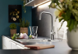 Смеситель для кухни Blanco Jandora-S однорычажный нержавеющая сталь 526615