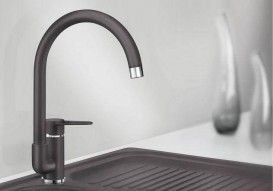 Смеситель для кухни Blanco JETA однорычажный  боковой излив  алюметаллик 519729