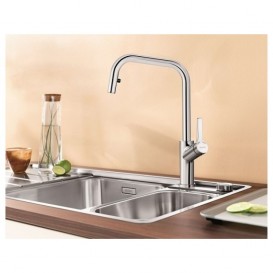 Смеситель для кухни Blanco JURENA-S однорычажный  выдвижной излив  хром 520765