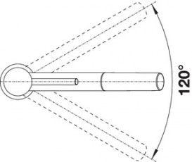 Змішувач для кухні Blanco KANO-S змішувач висувною виливши хром 521503