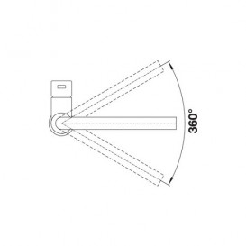 Смеситель для кухни Blanco Lanora однорычажный нержавеющая сталь 523122