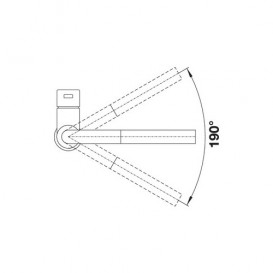 Смеситель для кухни Blanco Lanora-S однорычажный нержавеющая сталь 523123