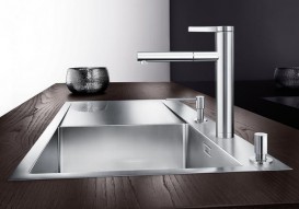 Смеситель для кухни Blanco LINEE-S однорычажный  выдвижной излив  хром 517591