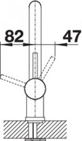 Смеситель для кухни Blanco LINUS однорычажный  хром 514019