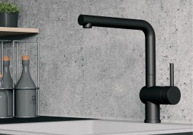 Змішувач для кухні Blanco Linus одноважільний чорний матовий 525806