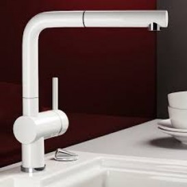Змішувач для кухні Blanco LINUS-S змішувач висувною виливши білий 516692
