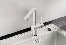 Змішувач для кухні Blanco Linus Silgranit® змішувач білий 516702